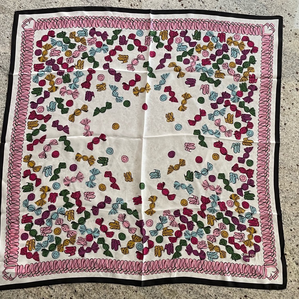 Festive Candy Silk Scarf from Kate Spade New York